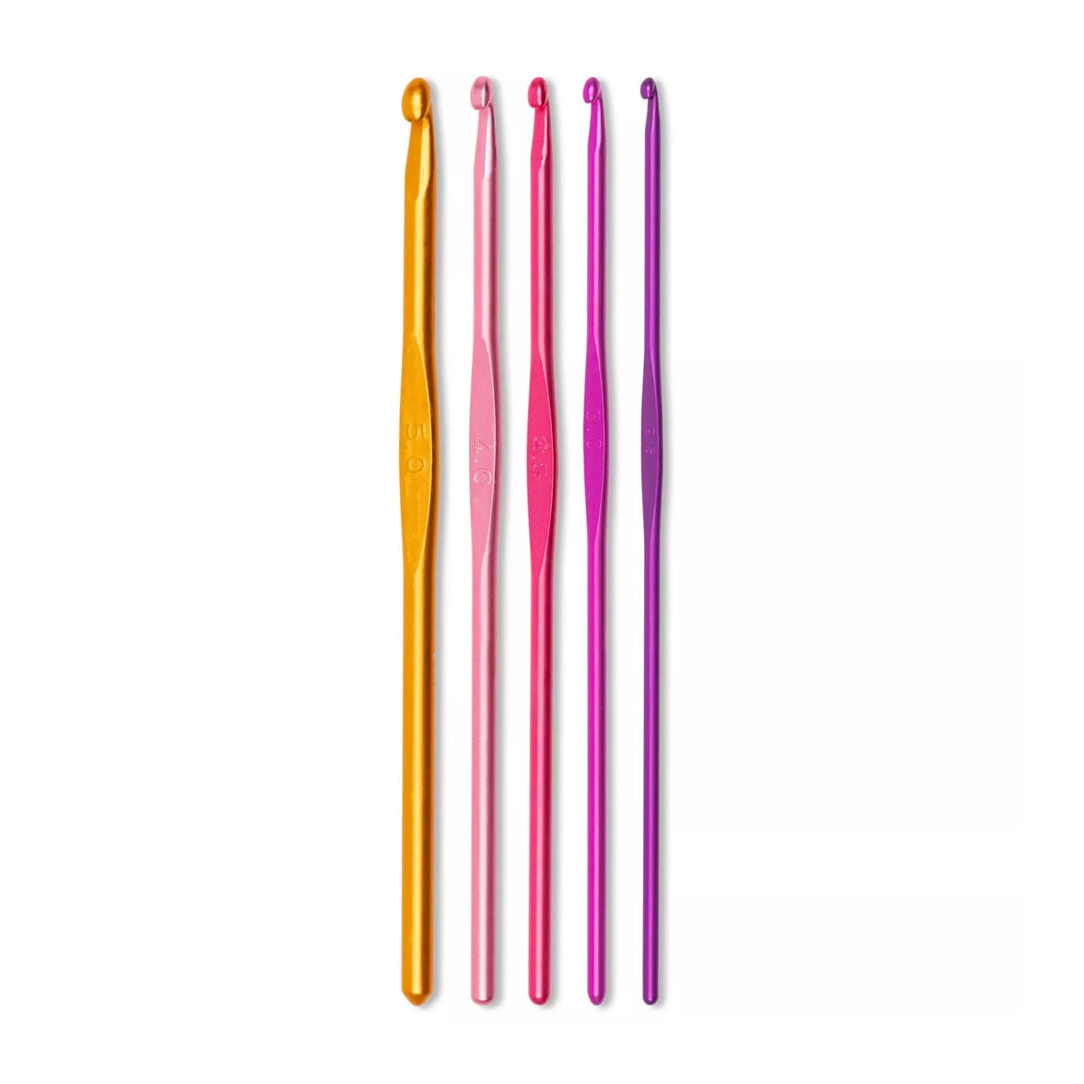 Prym Häkelnadel-Set ALU COLOUR (Stärken 2,5-5,0 mm)