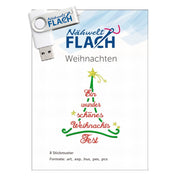 Nähwelt Flach Stickmuster-USB "Weihnachten" (8 Stickmuster)