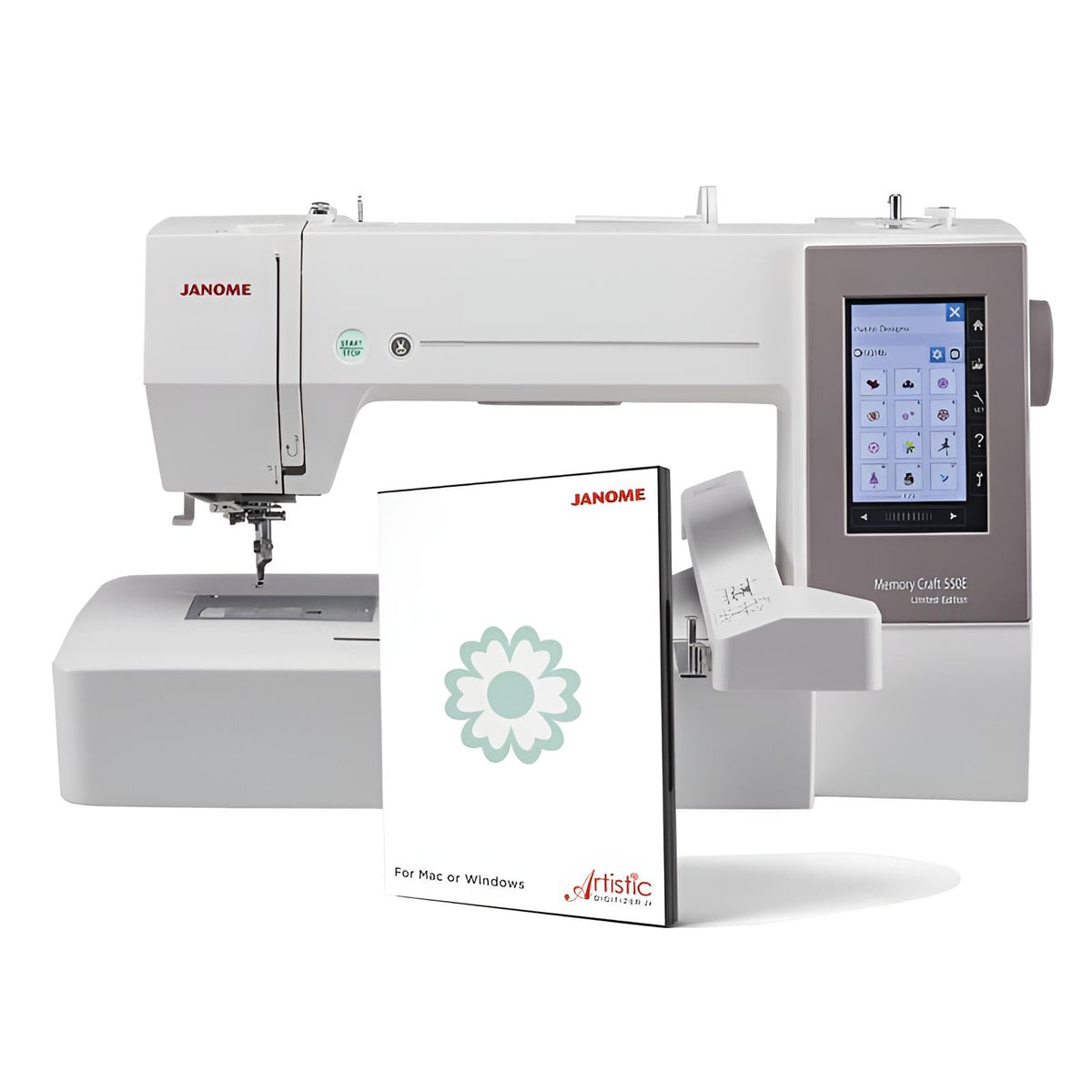 Janome MC 550E LE Stickmaschine inkl. Artistic Digitizer Junior