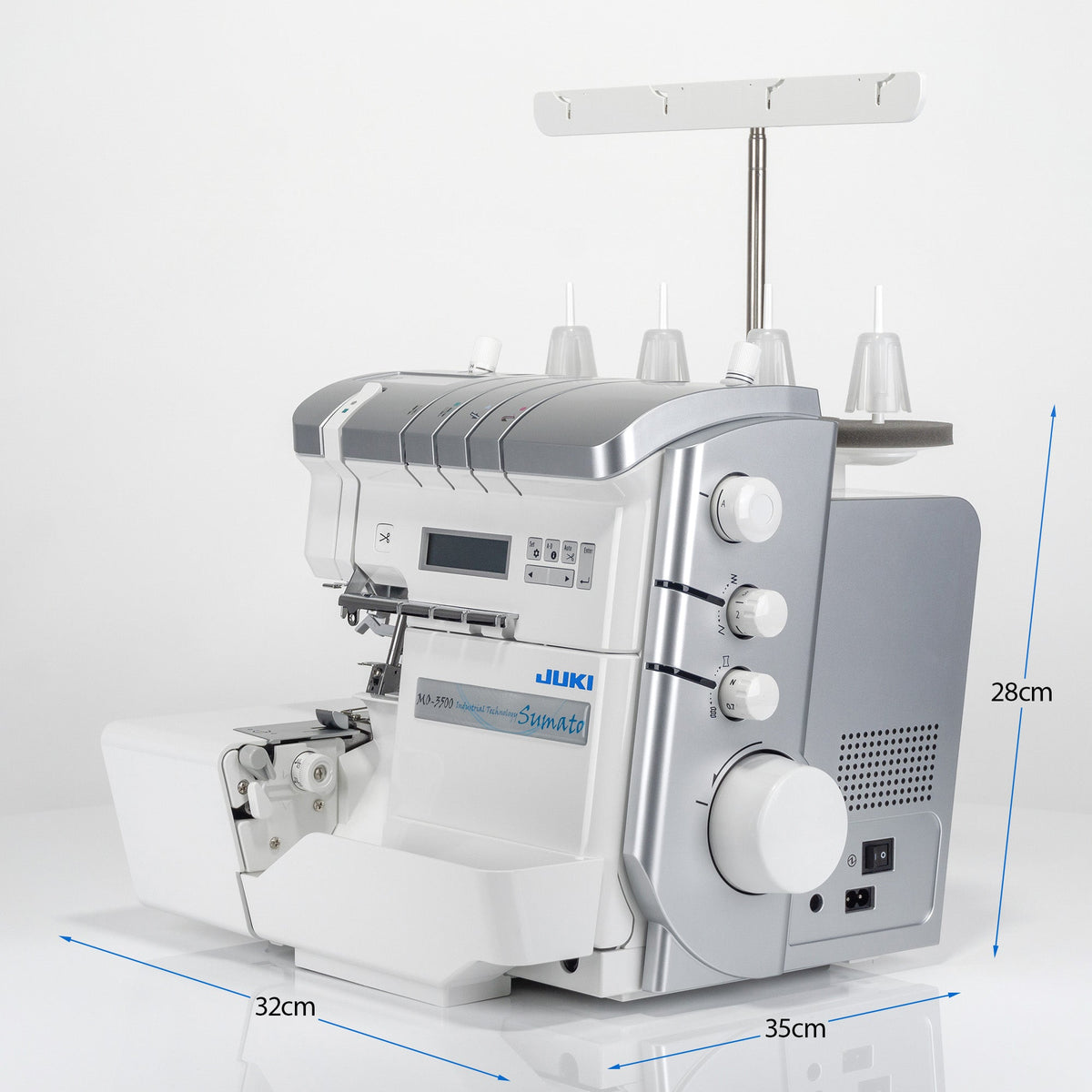 Juki MO-3500 Sumato Overlock mit Lufteinfädelung Versandrückläufer