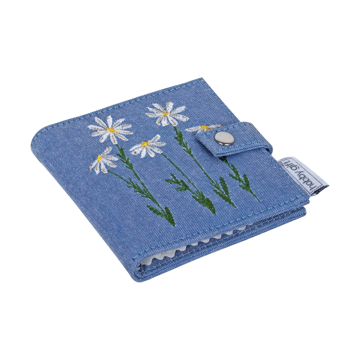 Nadelmäppchen von Hobby Gift Jeans gestickte Blümchen (15 x 95 x 99 mm)