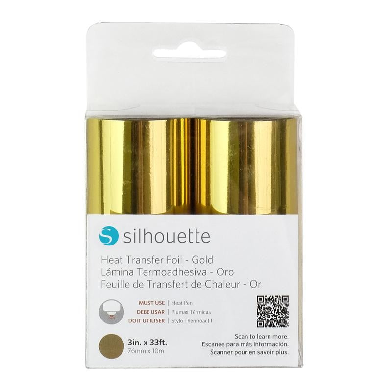 Silhouette Heat Transfer Folie Gold 2x 76mm x 10m