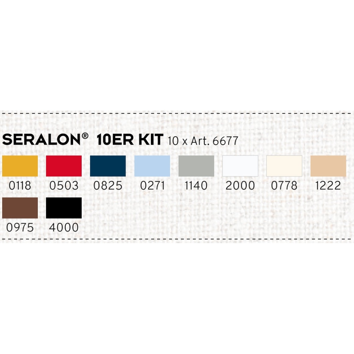 Amann Mettler Seralon No.100 Garnset (10 Farben/ 100 m)