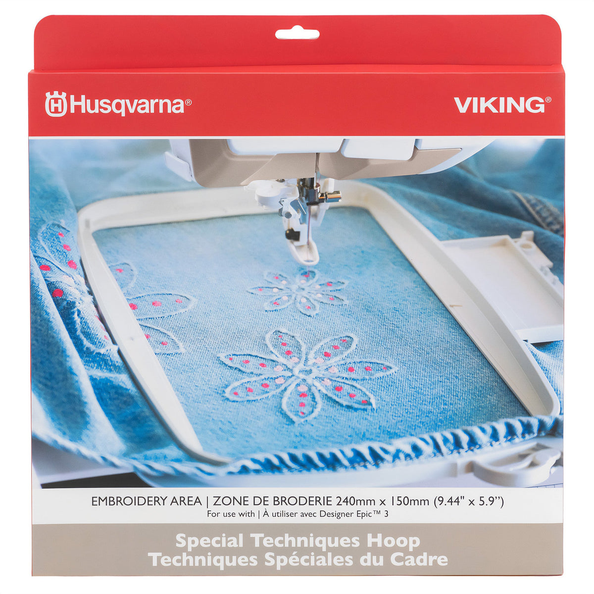 Husqvarna Viking Epic 3 Wende-Stickrahmen (240 x 150 mm)