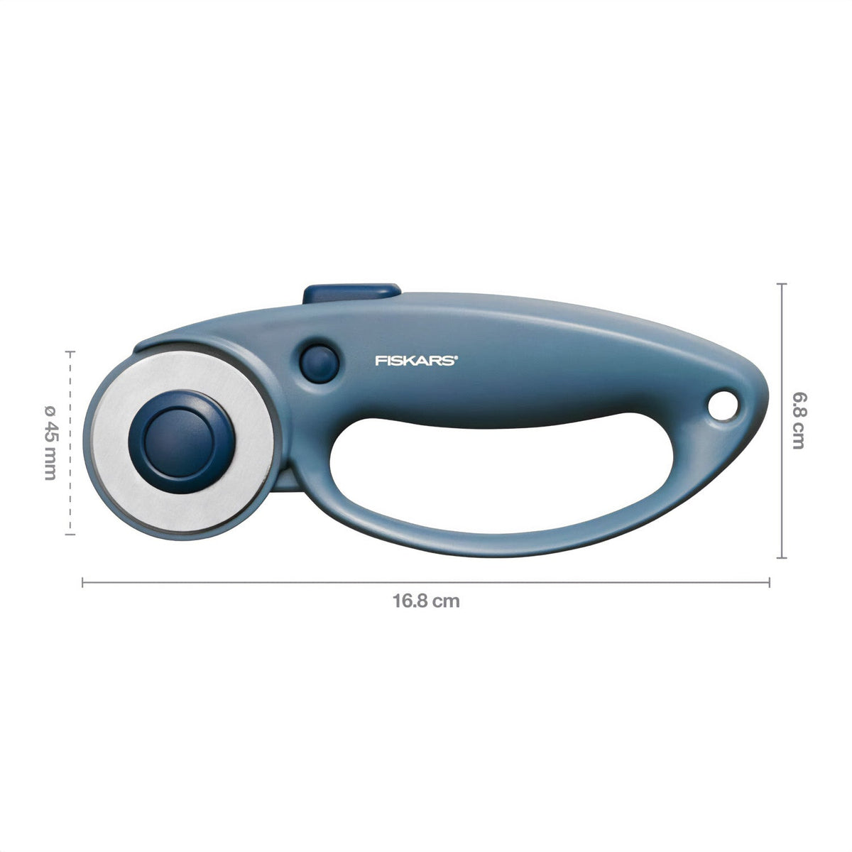 Fiskars Rollmesser/ Rollschneider "Mountain Haze" mit Komfortgriff (Ø 45 mm)