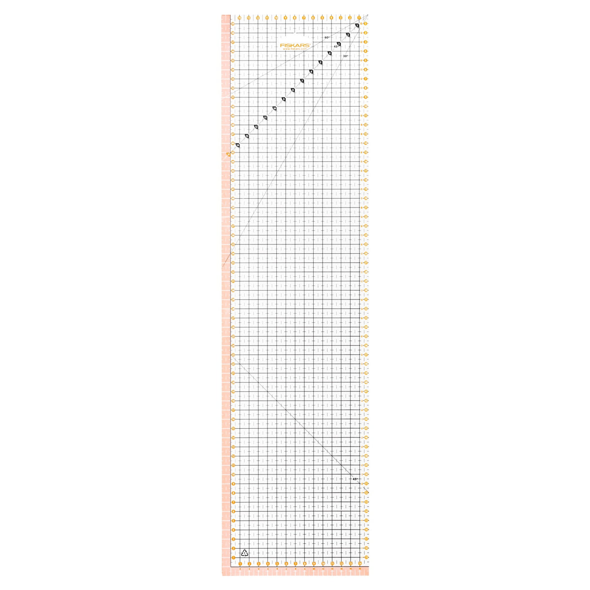 Fiskars Patchwork Lineal (15 x 60 cm/ Skalierung Zentimeter)