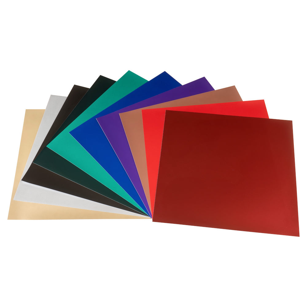 TECKWRAP satin-chrome Vinylfolie 30 x 30 cm (versch.Farben/selbstklebend)