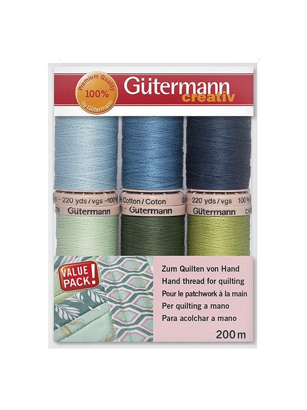 Gütermann Nähfaden-Set Quilting (6 Farben / 200 m)