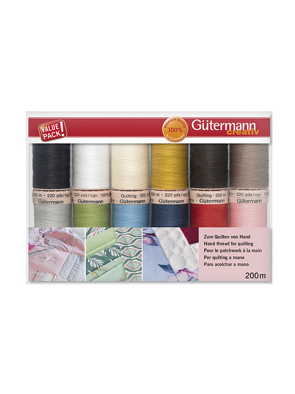 Gütermann Nähfaden-Set Quilting (12 Farben / 200 m)