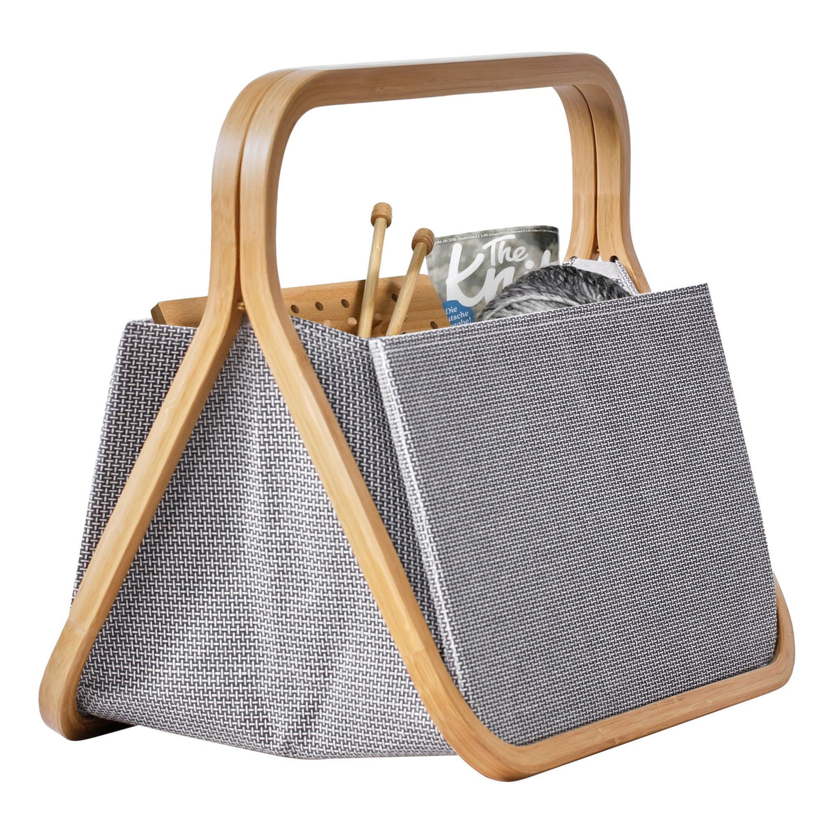 Prym Fold & Store Basket anthrazit (Canvas / Bambus)