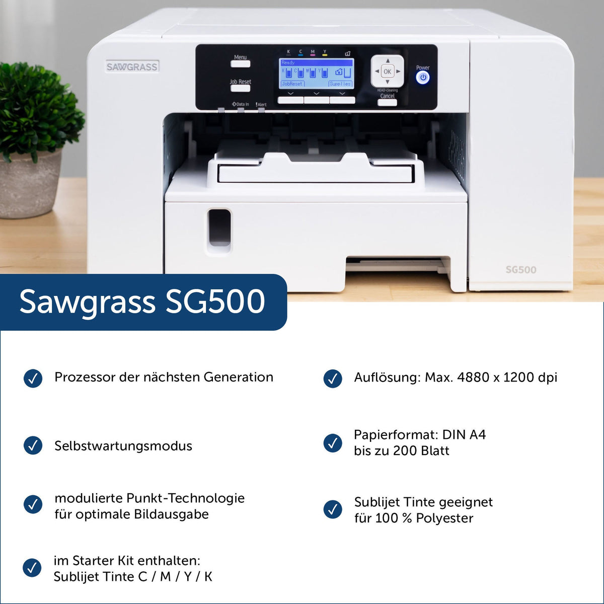 Sawgrass Sublimationsdrucker SG500 / Starter Kit Versandrückläufer