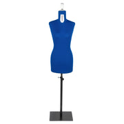 Fabma Schneiderpuppe/Schneiderbüste SMART / mit Sockel (weiblich / Größe 36 - 48 / blau / verstellbar)