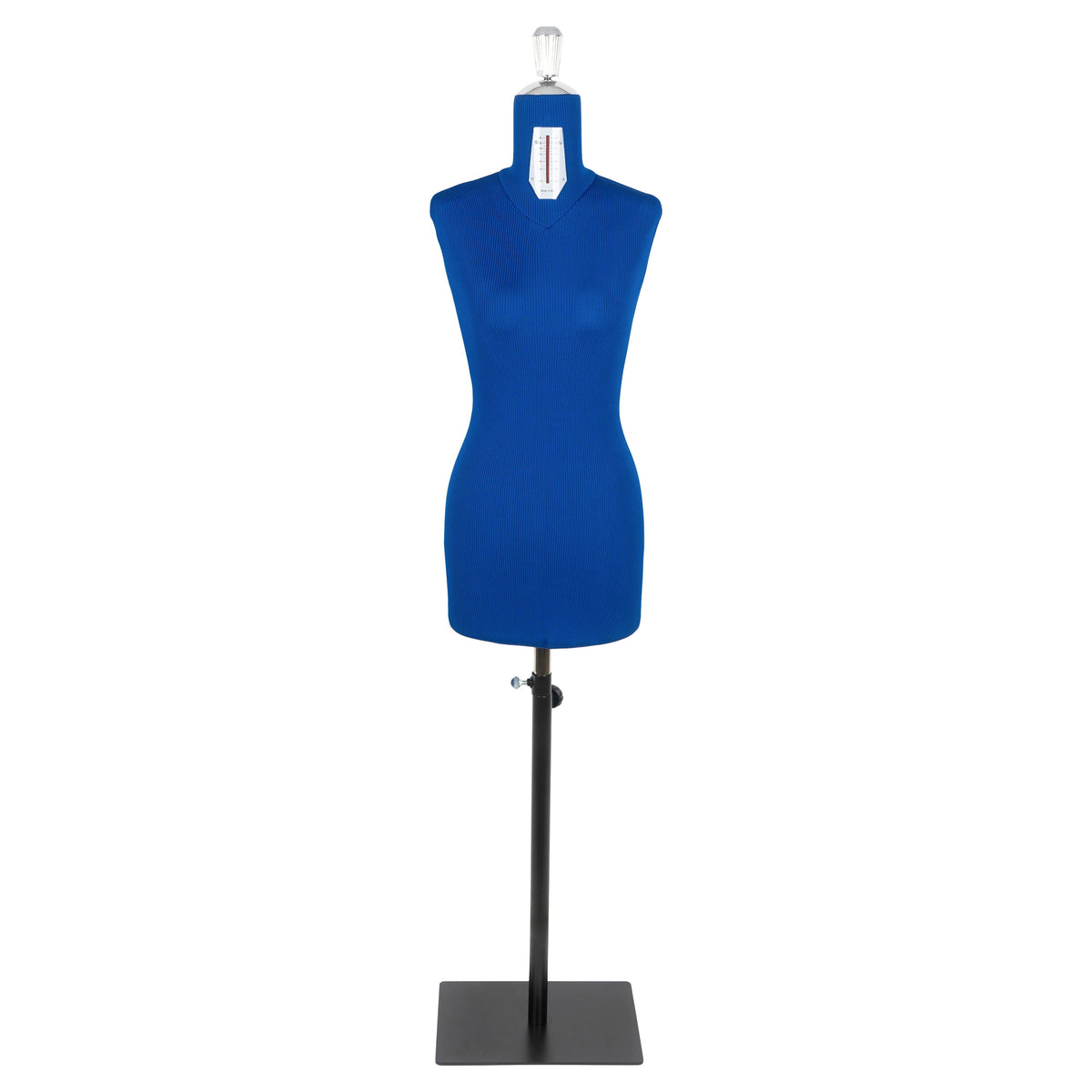 Fabma Schneiderpuppe/Schneiderbüste SMART / mit Sockel (weiblich / Größe 36 - 48 / blau / verstellbar)