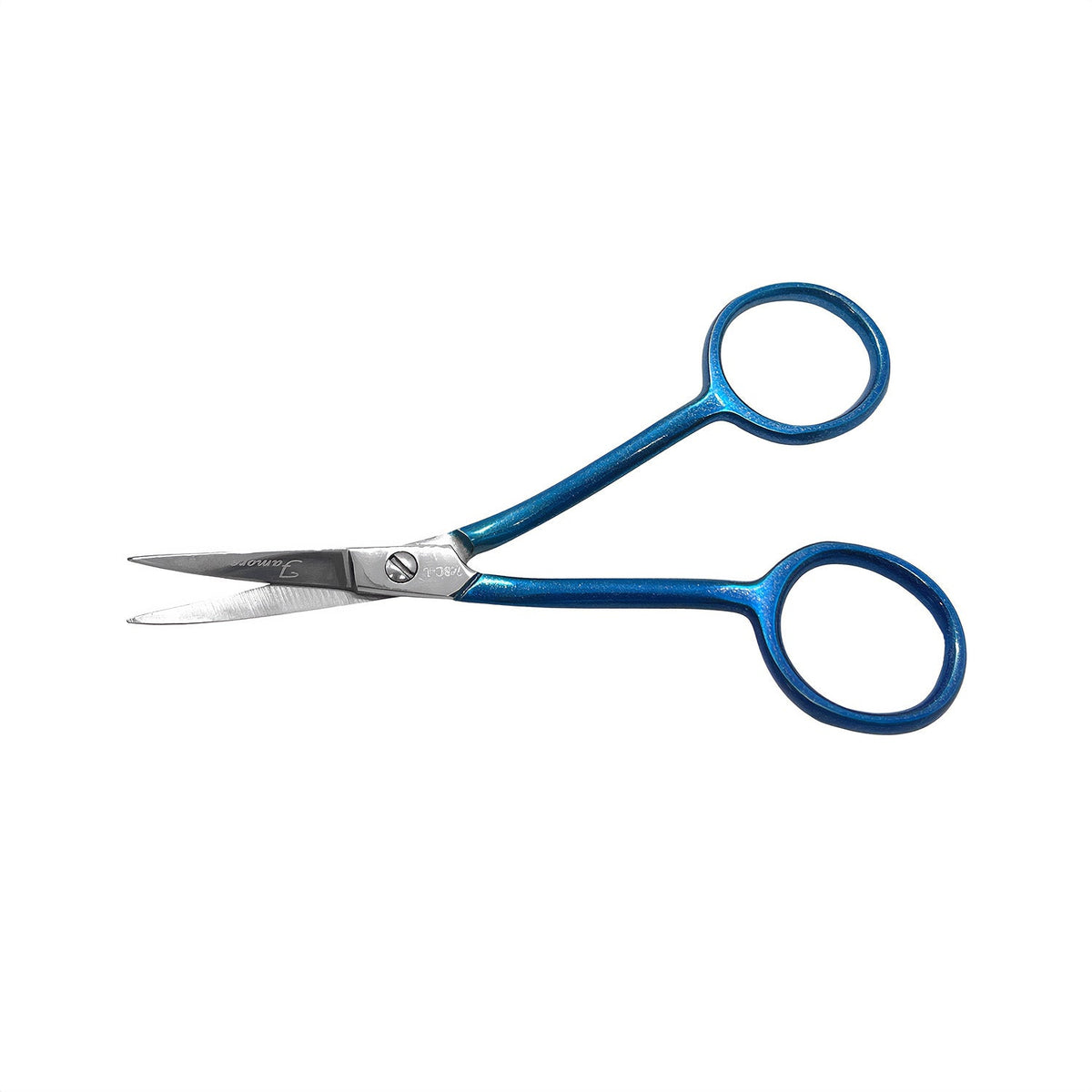 Famore Maschinenstickerei-Schere Mini (doppelt gebogen / linkshänder)