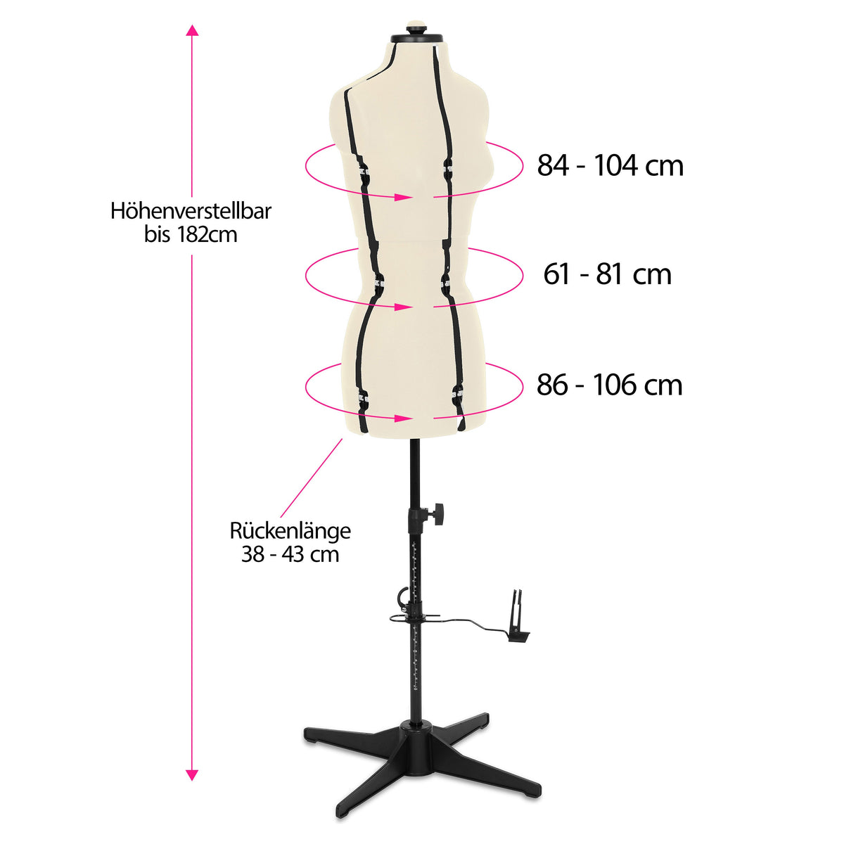 Schneiderpuppe Supa Fit "S" gebraucht (verstellbar / beige)