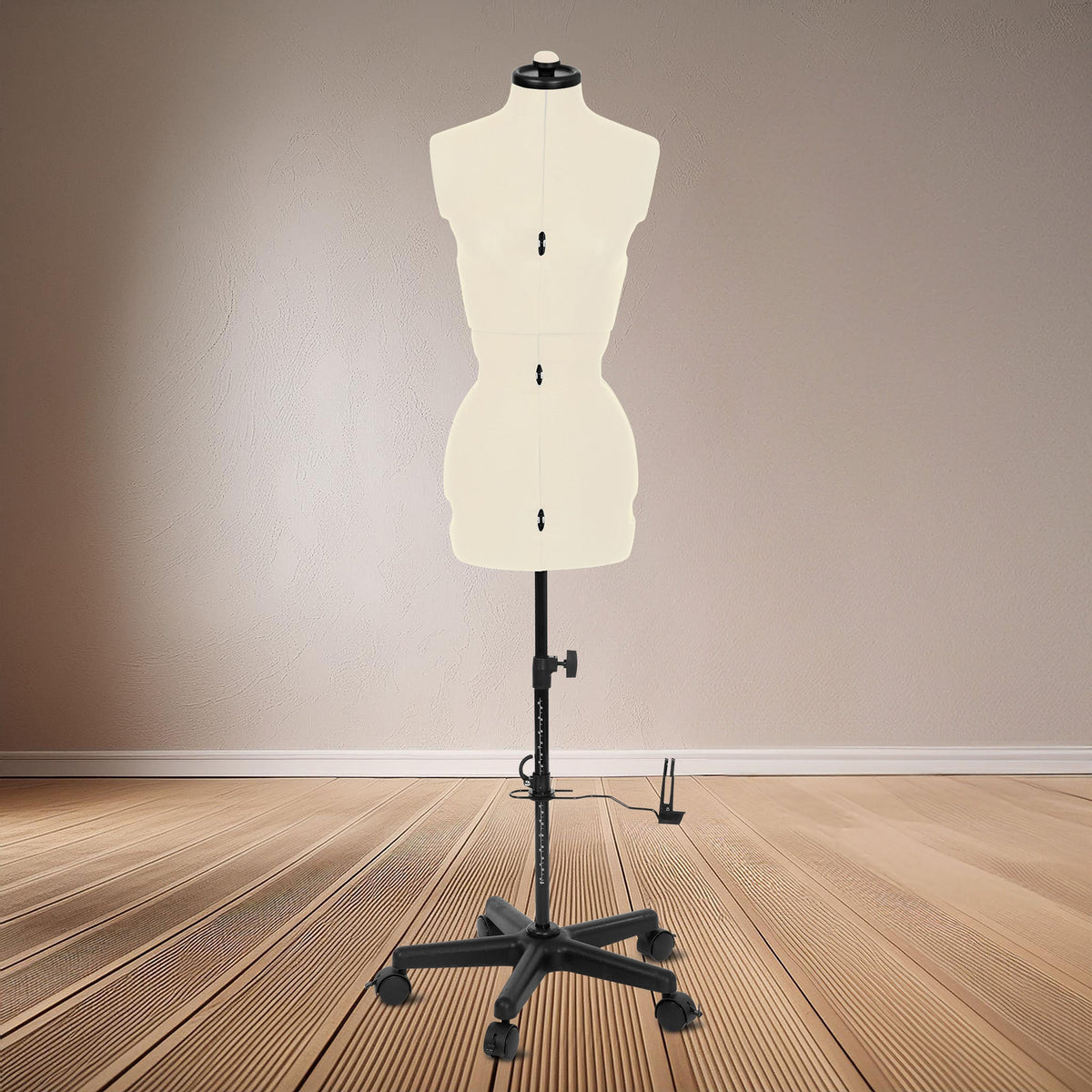 Schneiderpuppe Supa Fit "S" mit Rollen gebraucht (verstellbar / beige)