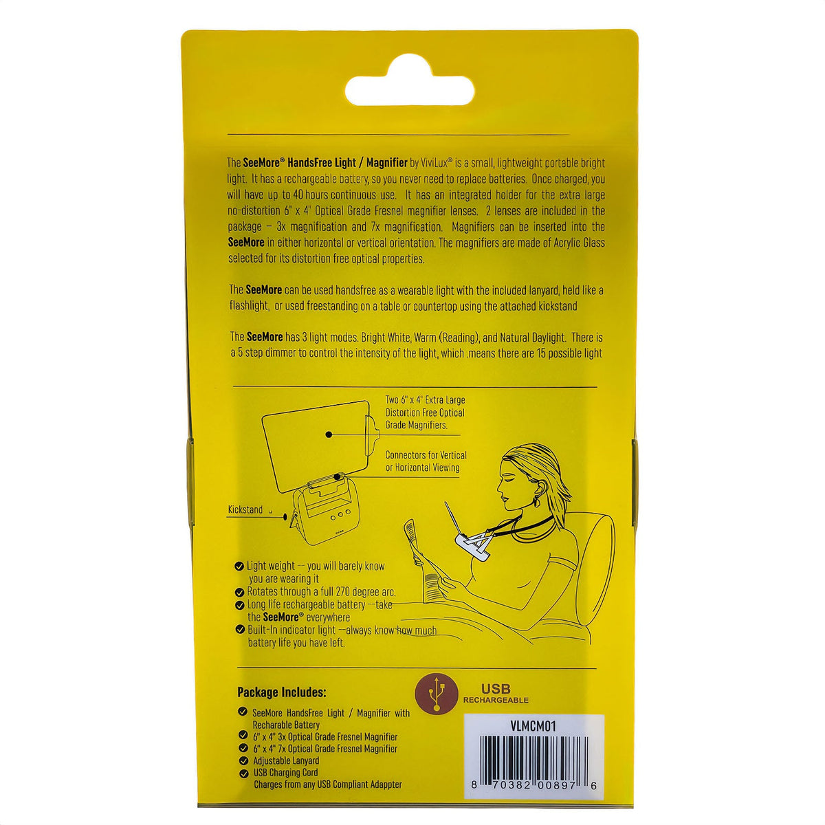 Vivilux Mobile LED Lupen-Lampe (USB)