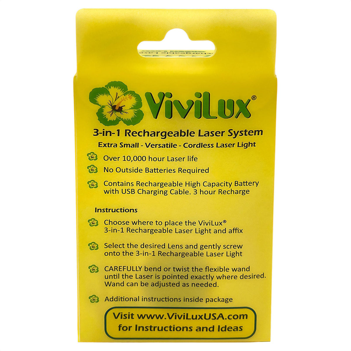 ViviLux 3-in-1 Markier-Laser-System (grün / wiederaufladbar / magnetisch)