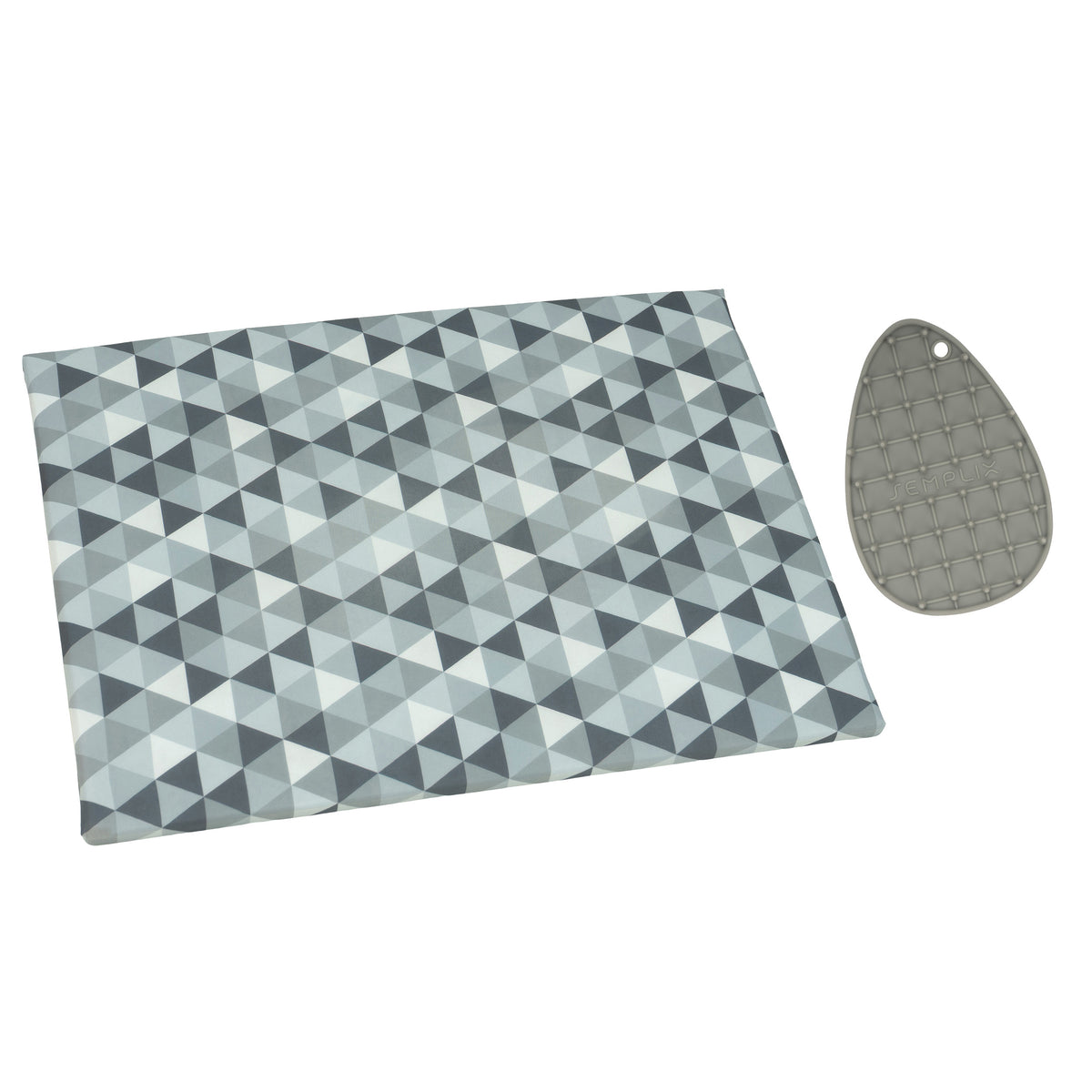 Semplix Bügelunterlage Diamond + Silikon Bügeleisenablage (stein/grau)
