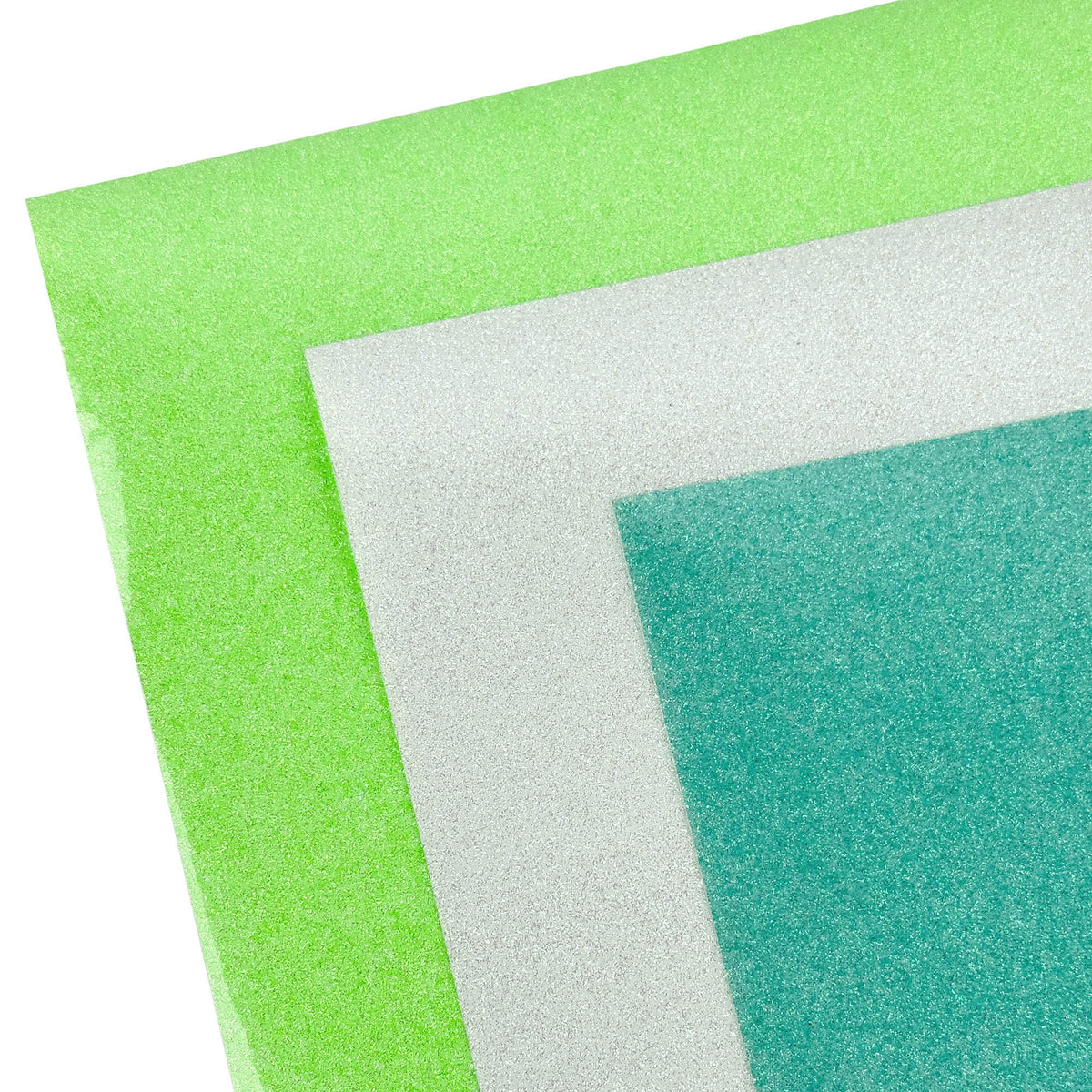 TECKWRAP Glow in the Dark Glitter Wärmetransfer-Vinlyl (25 x 30 cm, versch. Farben, aufbügelbar, HTV )