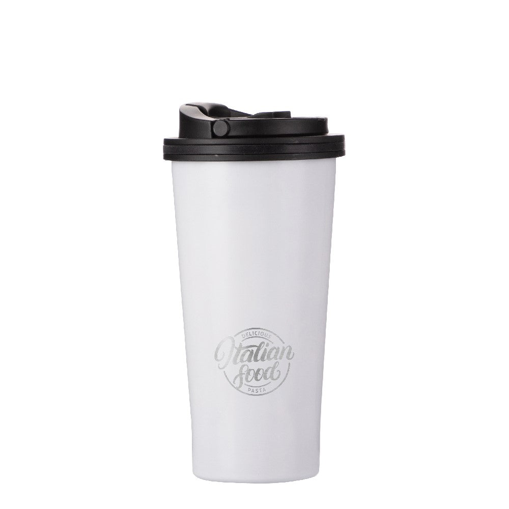 Thermo-Becher Coffee-To-Go (480 ml / weiß / für Sublimationsdrucke geeignet)
