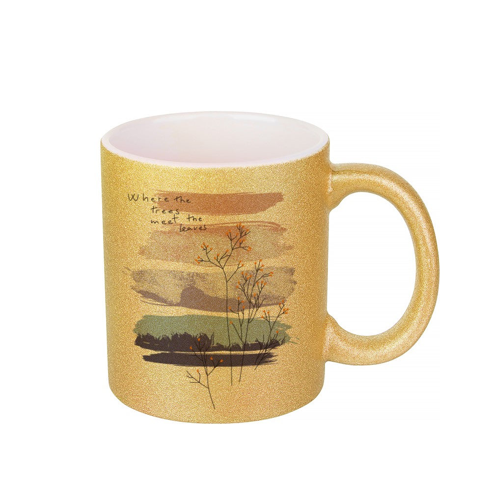 Sublimations-Tasse Glitter (330 ml / farbig)