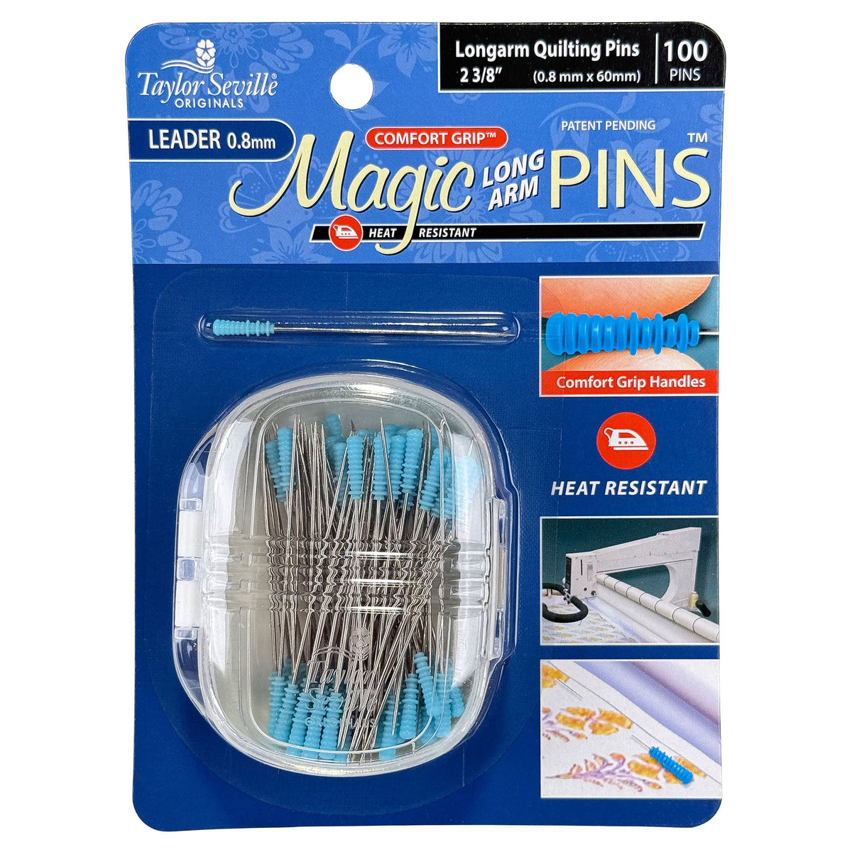 Taylor Seville Magic Pins Longarm - Langarmstecknadeln (100er Pack)