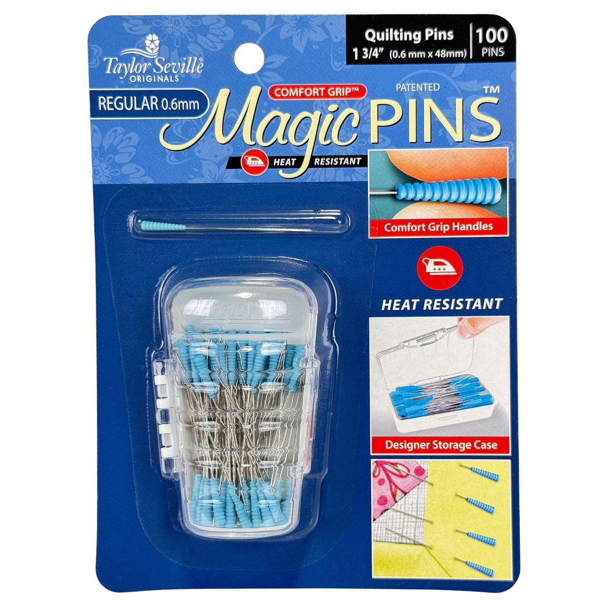 Taylor Seville Magic Pins Quiltstecknadeln REGULAR (100er Pack)