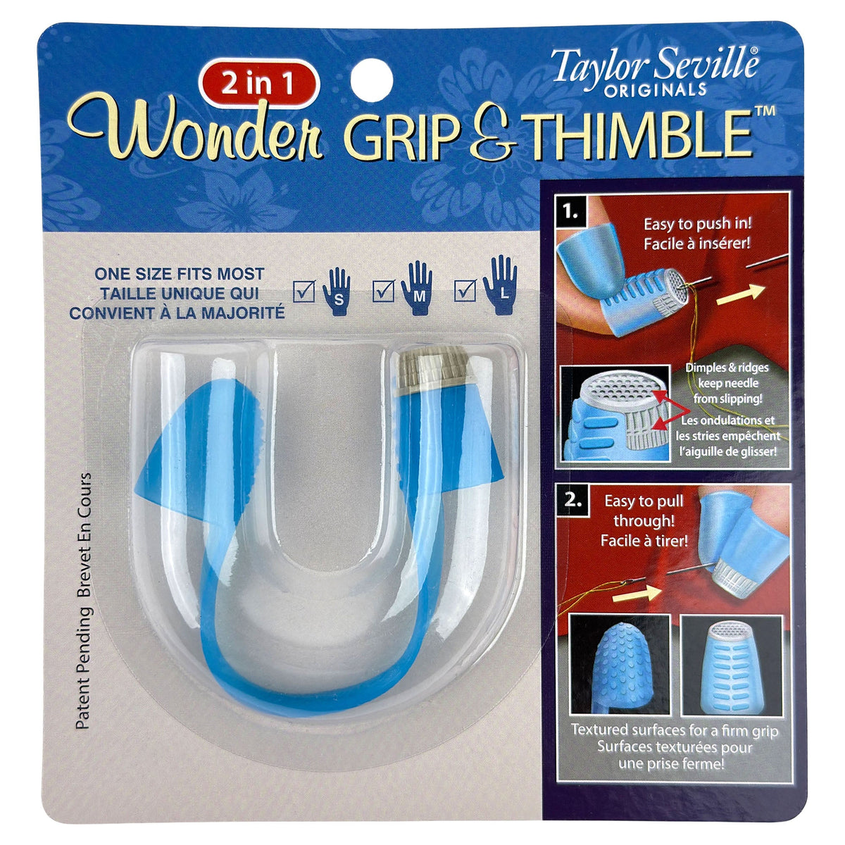 Taylor Seville Wonder Grip & Thimble - Fingerhut (universal)