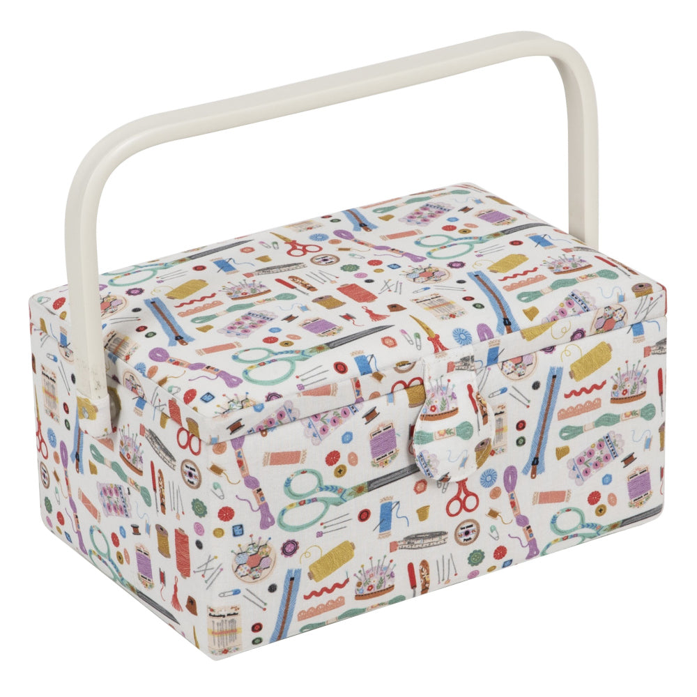 Nähkorb von Hobby Gift Nähzubehör (M / L 18,5 x T 25,5 x H 14,5 cm)