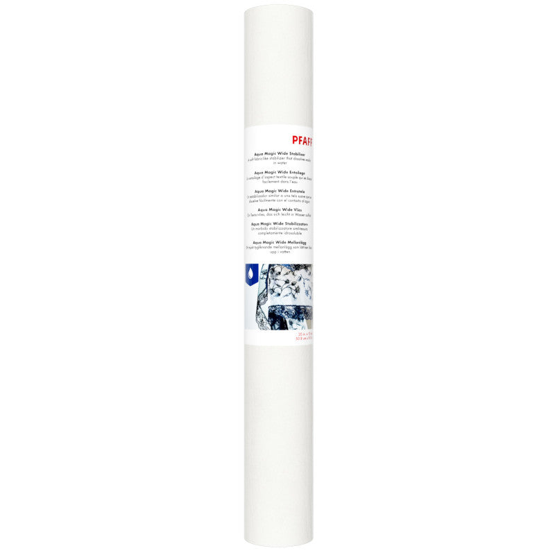 Pfaff Aqua Magic Stabilizer Wide (50,8 x 914 cm / wasserlösliches Stickvlies)