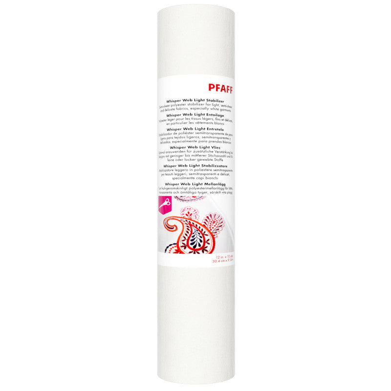 Pfaff Whisper Web Mesh Light (30,4 x 914 cm / Stickvlies zum Zuschneiden)