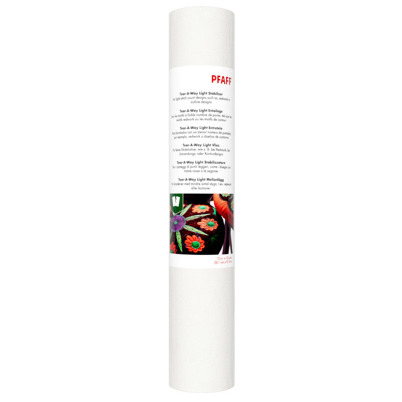 Pfaff Tear-A-Way Light Stabilizer (38,1 x 914 cm / abreißbares Stickvlies)