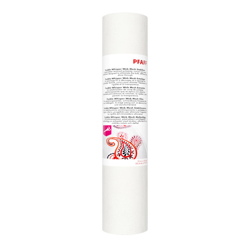 Pfaff Fusible Whisper Web Mesh (30,4 x 914 cm / Polyester-Stickvlies zum Zuschneiden)