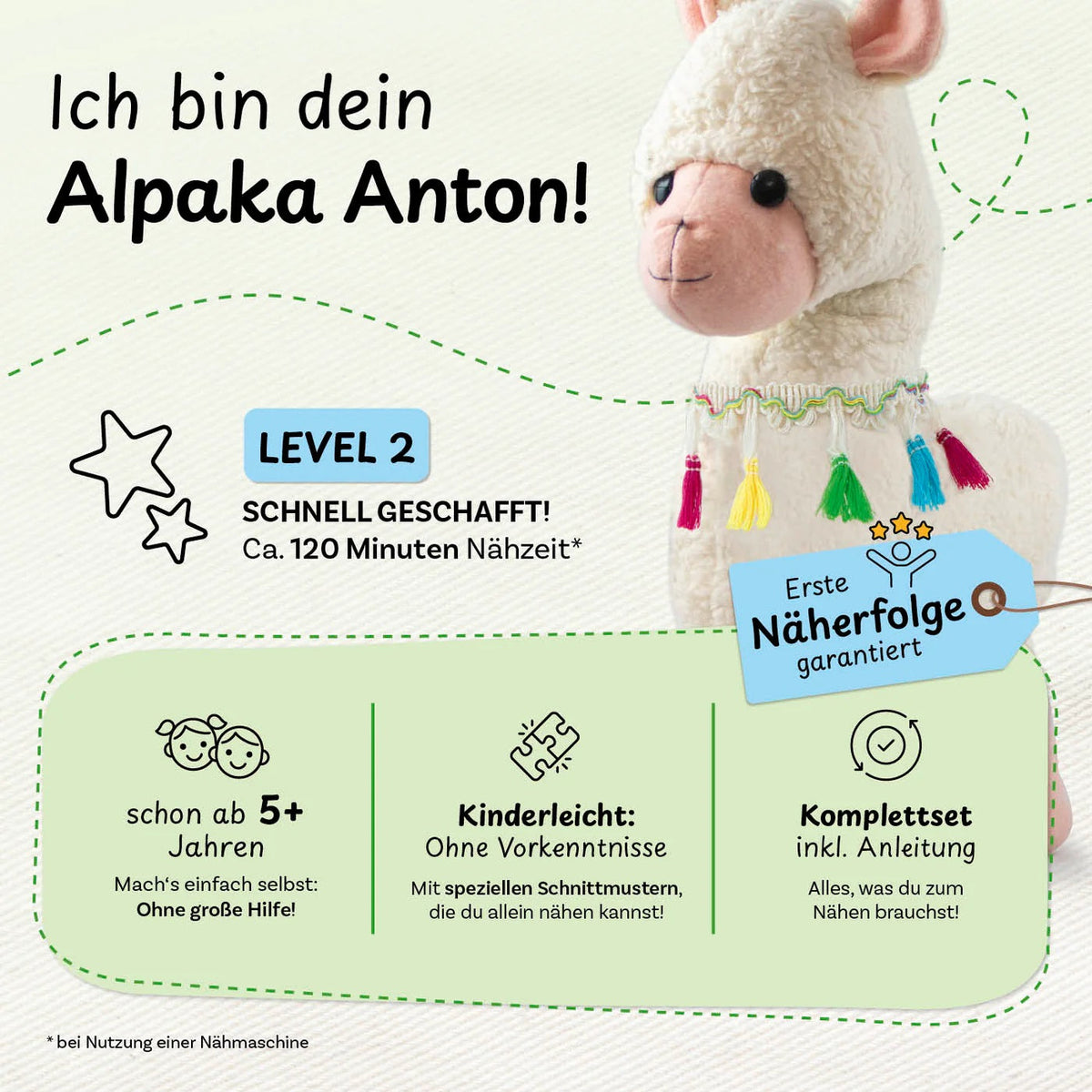 cuci cuci Nähbaukastenset "Alpaka Anton"