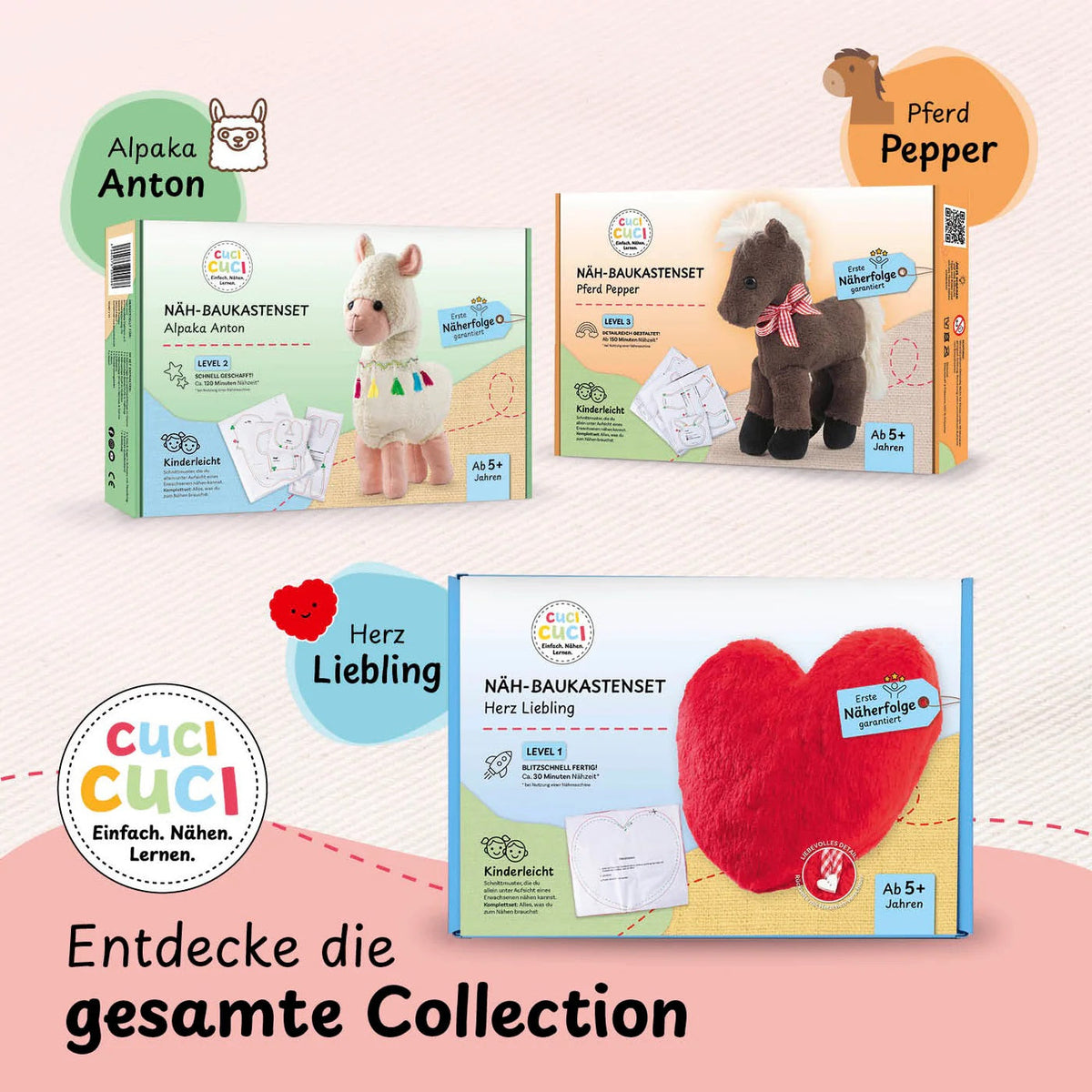 cuci cuci Nähbaukastenset "Einhorn Elly"