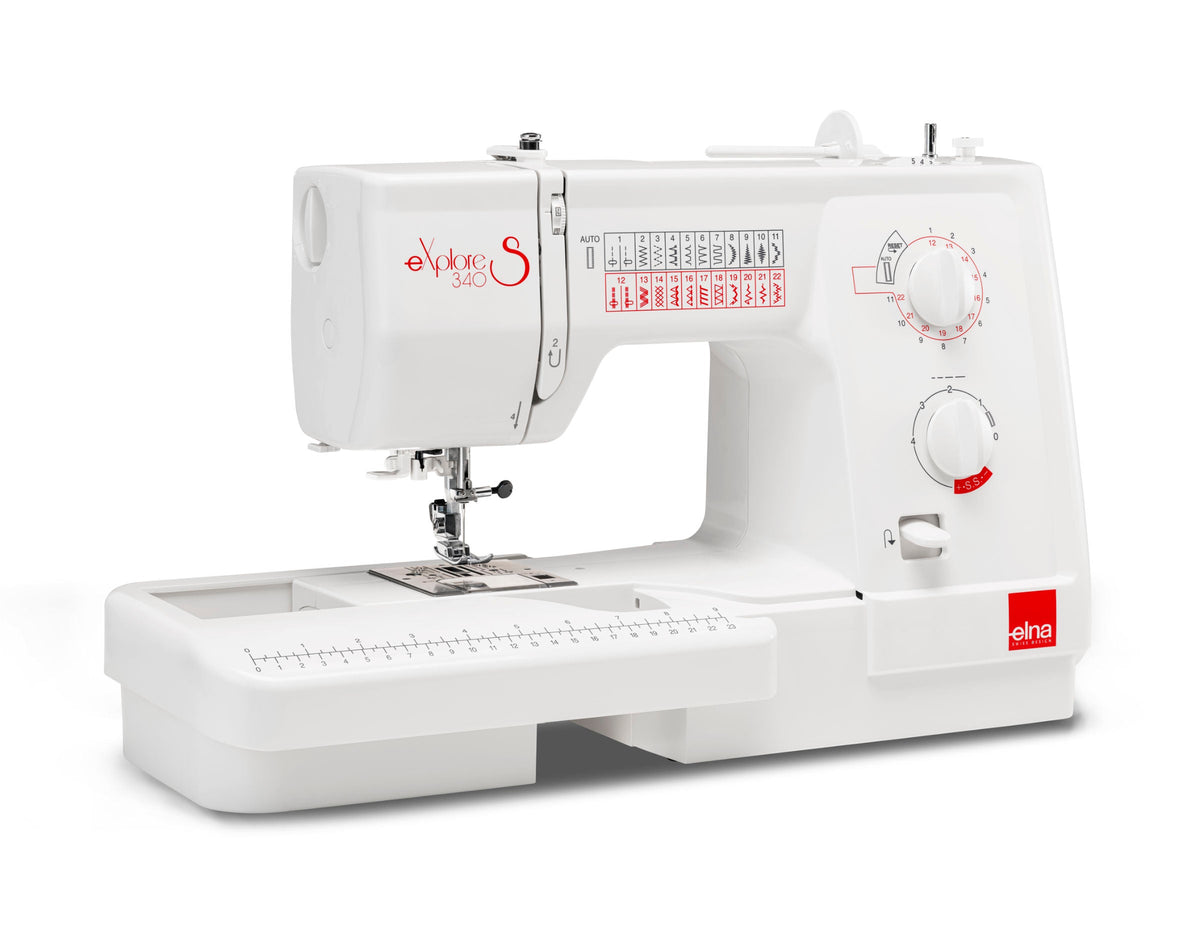 Elna eXplore 340S mechanische Nähmaschine (rot)