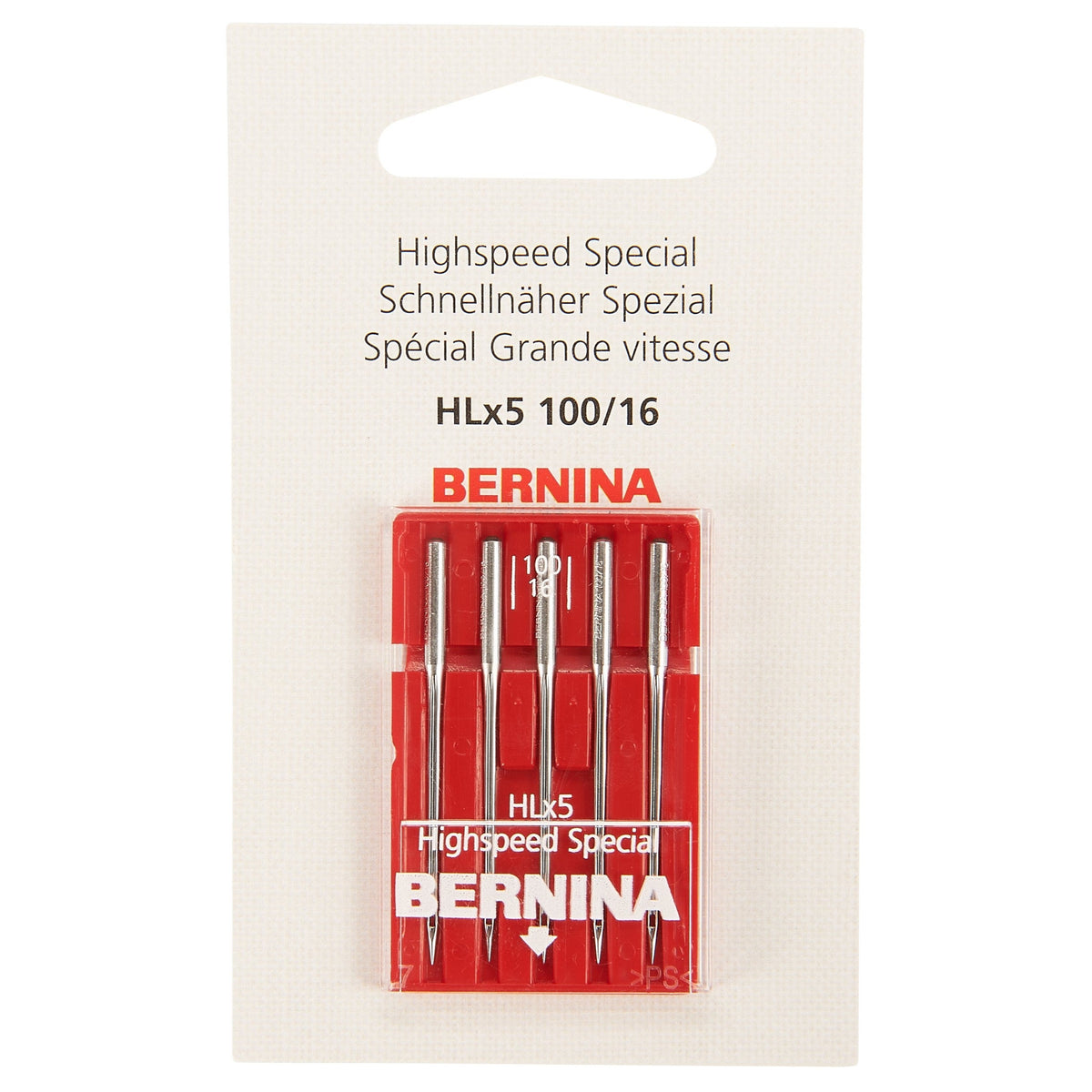 Bernina Schnellnäher Nadeln / Stärke 100 / 5 Nadeln / für B08 Straight Stitch