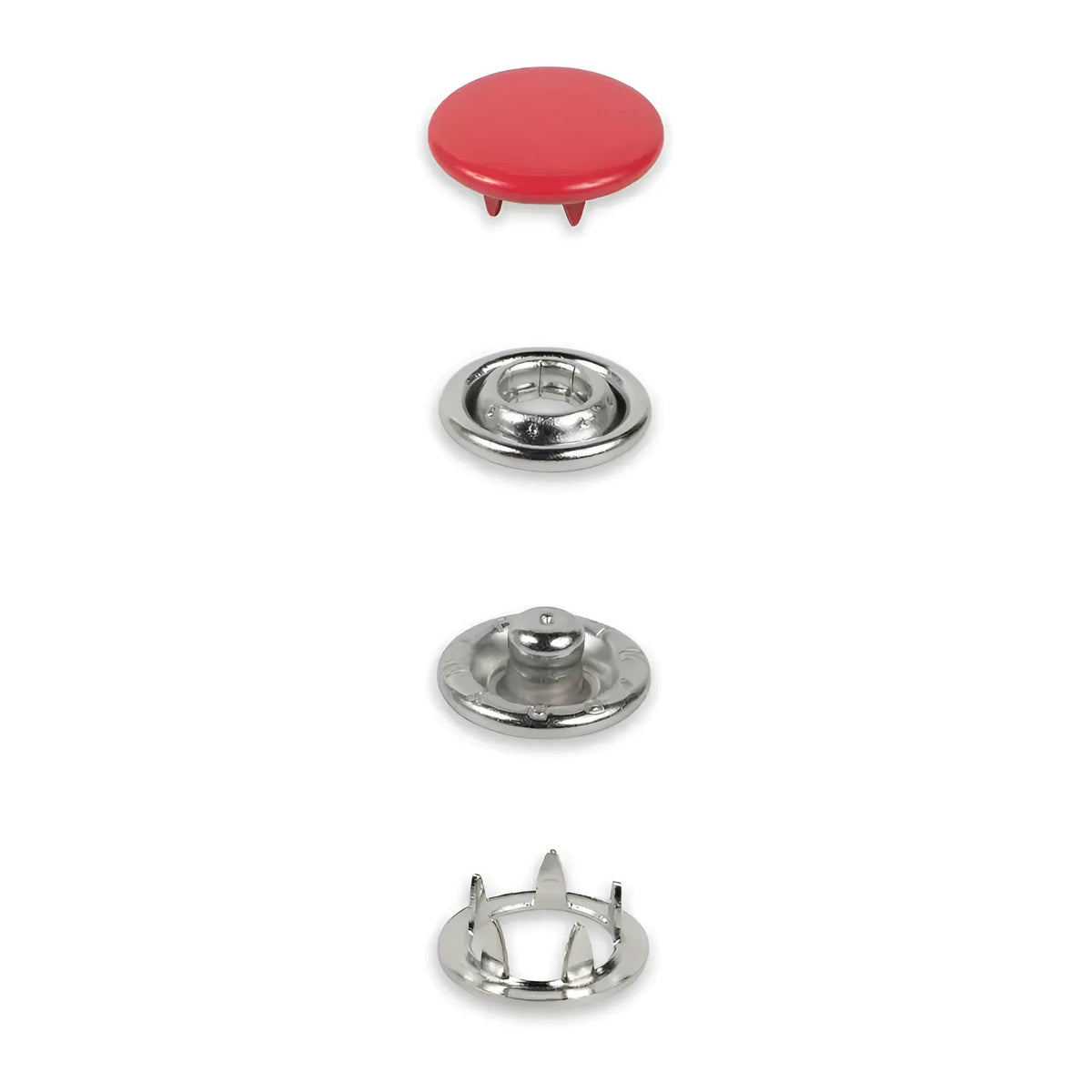Prym Druckknöpfe Jersey (12 mm/ rot/ 20 St.)