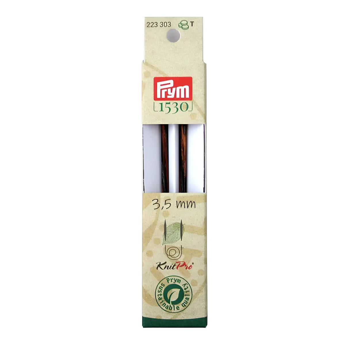 Prym Rundstricknadelspitzen lang Natural (Stärke 3,5 / 11,6 cm)