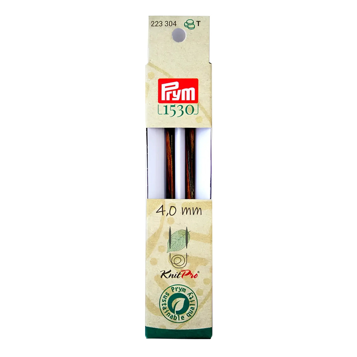 Prym Rundstricknadelspitzen lang Natural (Stärke 4,0 / 11,6 cm)