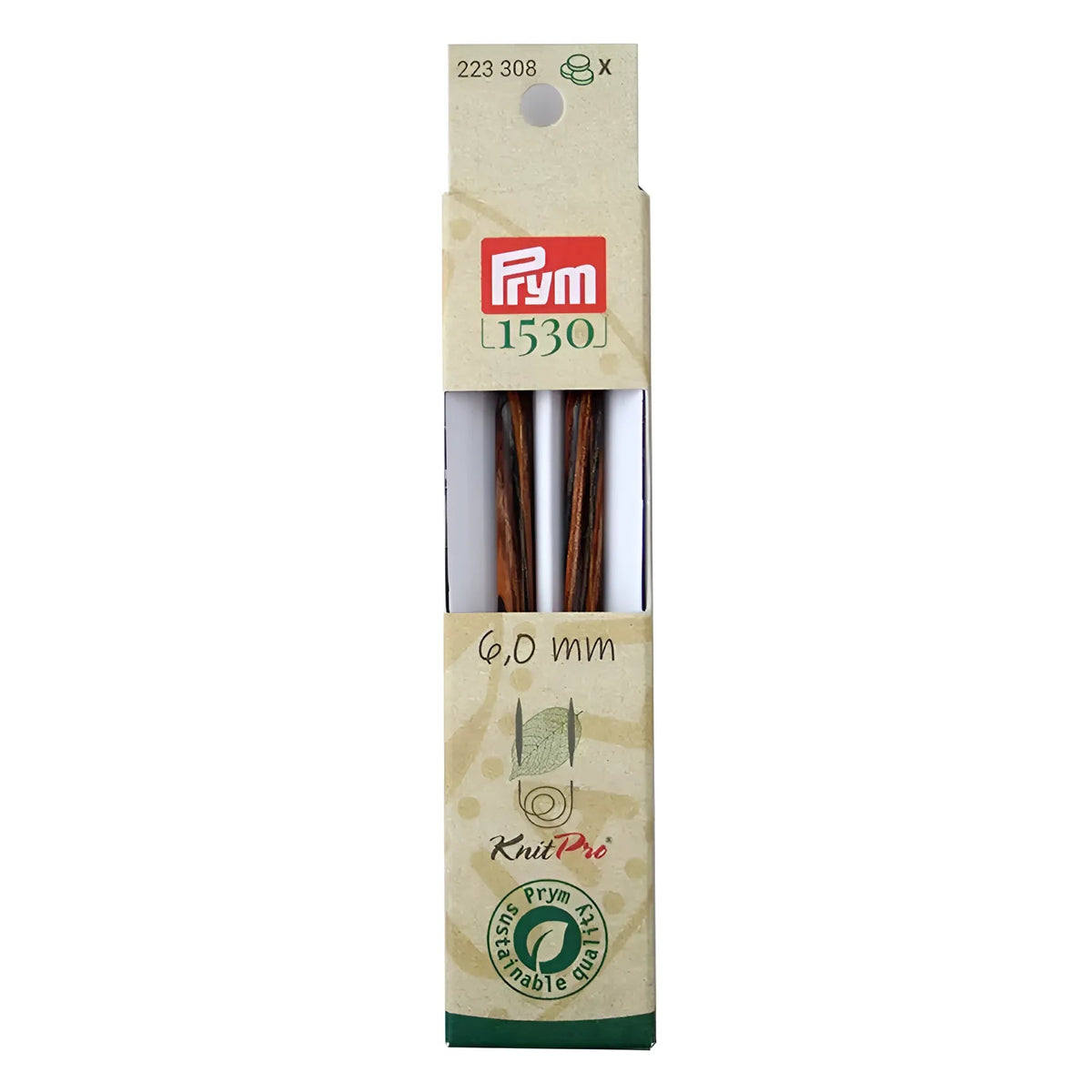 Prym Rundstricknadelspitzen lang Natural (Stärke 6,0 / 11,6 cm)