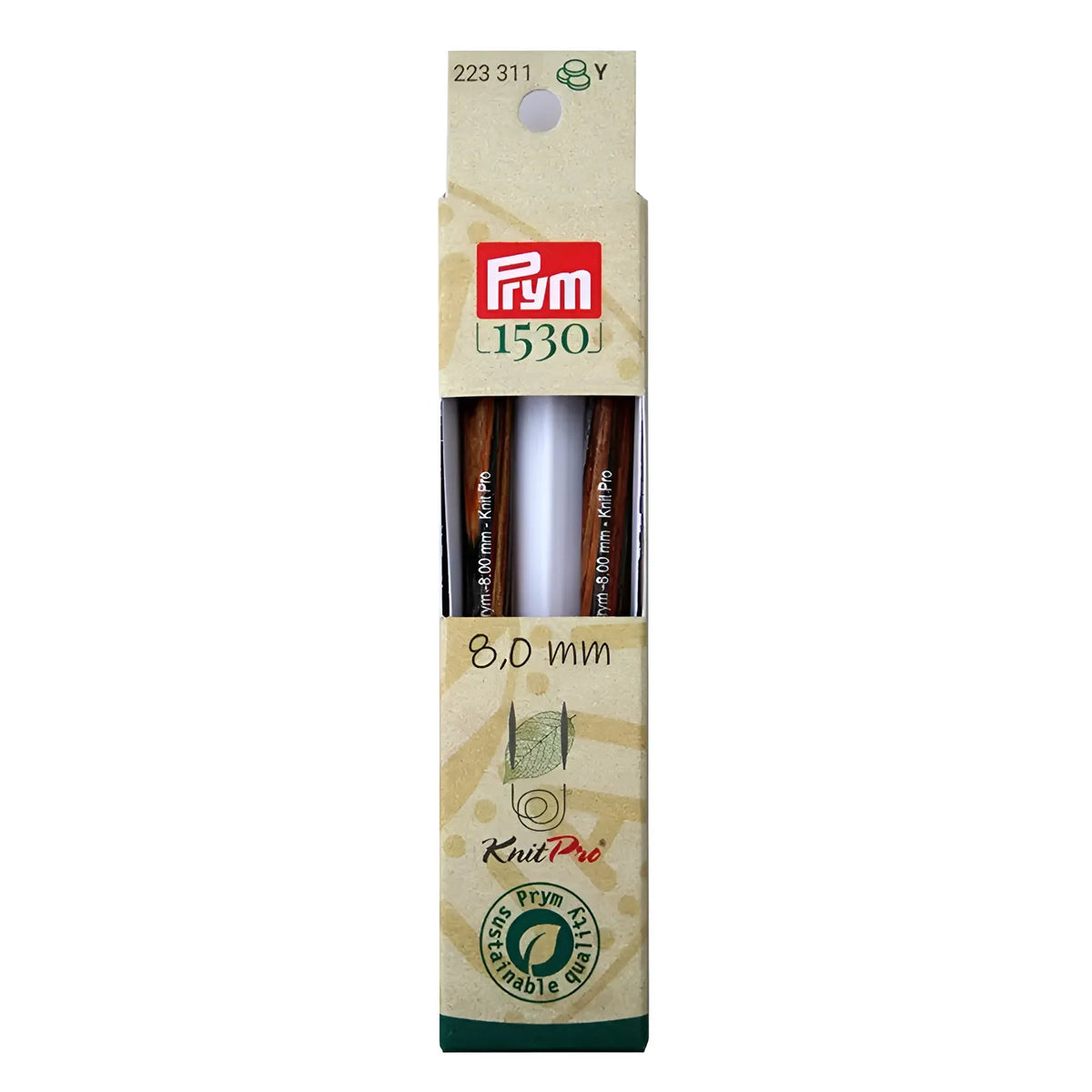 Prym Rundstricknadelspitzen lang Natural (Stärke 8,0 / 11,6 cm)