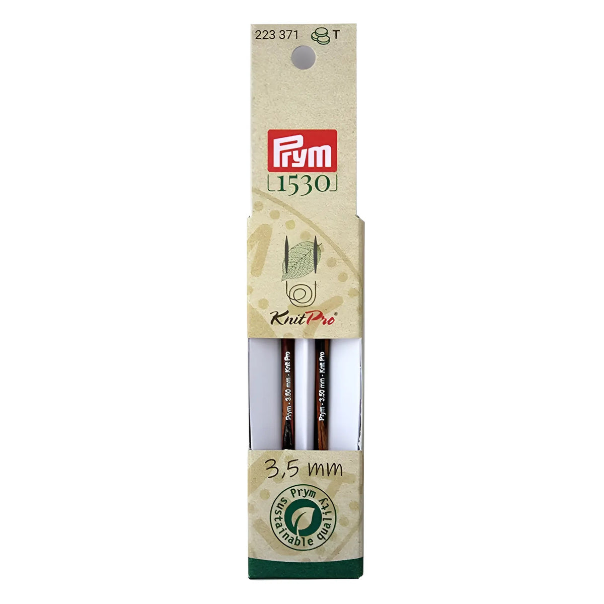 Prym Rundstricknadelspitzen kurz Natural (Stärke 3,5 / 8,7 cm)
