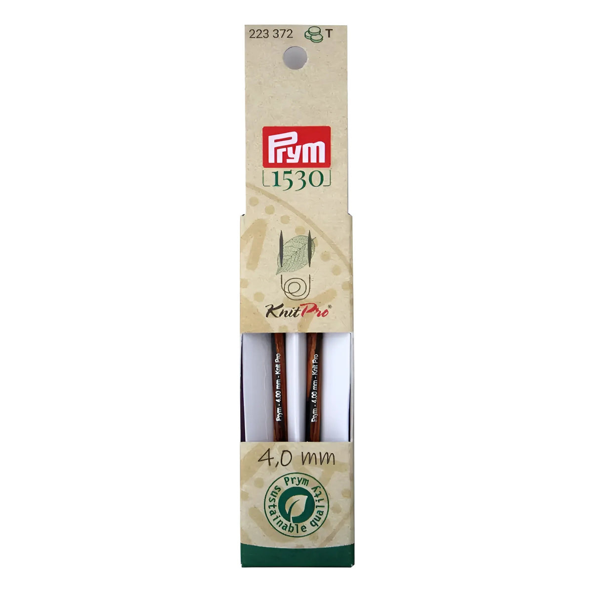 Prym Rundstricknadelspitzen kurz Natural (Stärke 4,0 / 8,7 cm)