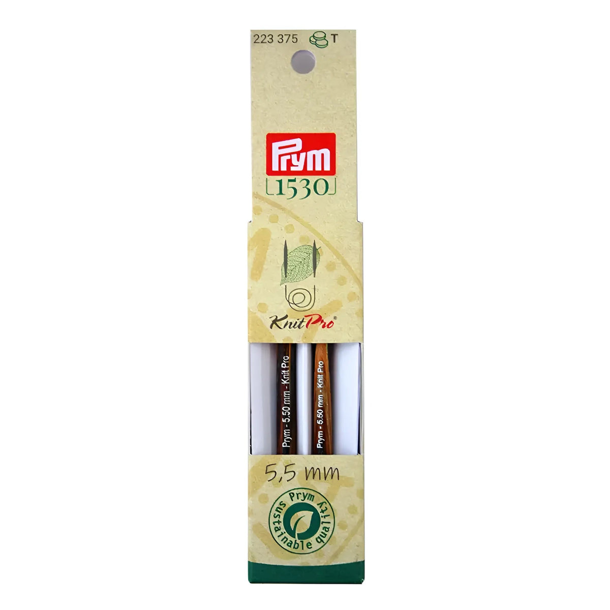 Prym Rundstricknadelspitzen kurz Natural (Stärke 5,5 / 8,7 cm)