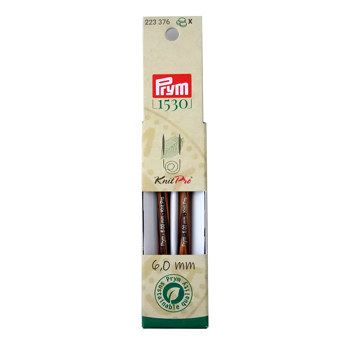 Prym Rundstricknadelspitzen kurz Natural (Stärke 6,0 / 8,7 cm)