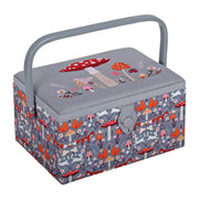 Nähkorb von Hobby Gift Pilze (bestickt / M / 25,5 x 18,5 x 14,5 cm)