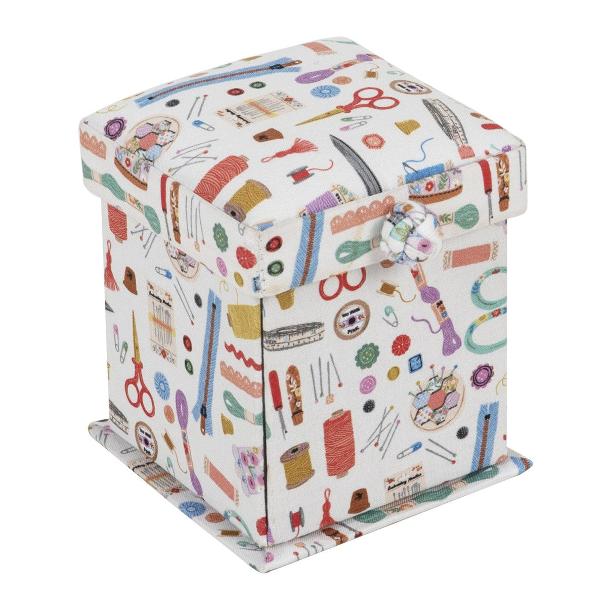 Nadelkästchen von Hobby Gift Schere (gefüllt / 10,5 x 10,5 x 12,5 cm)
