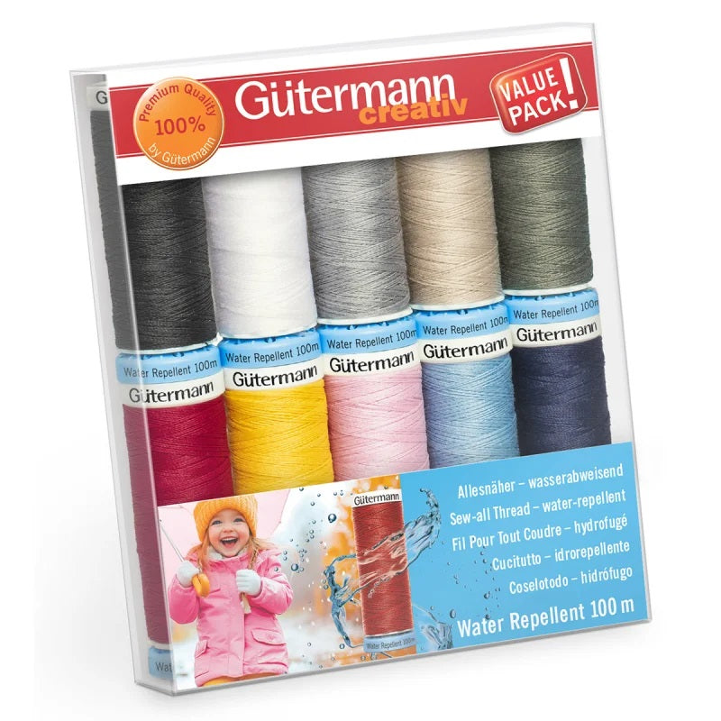Gütermann Allesnäher (wasserabweisend / 100 m / 10er Pack)
